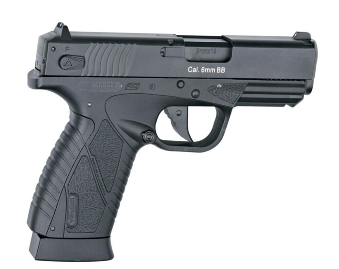 Denne pistol bliver drevet af en 12 grams CO2 Kapsel