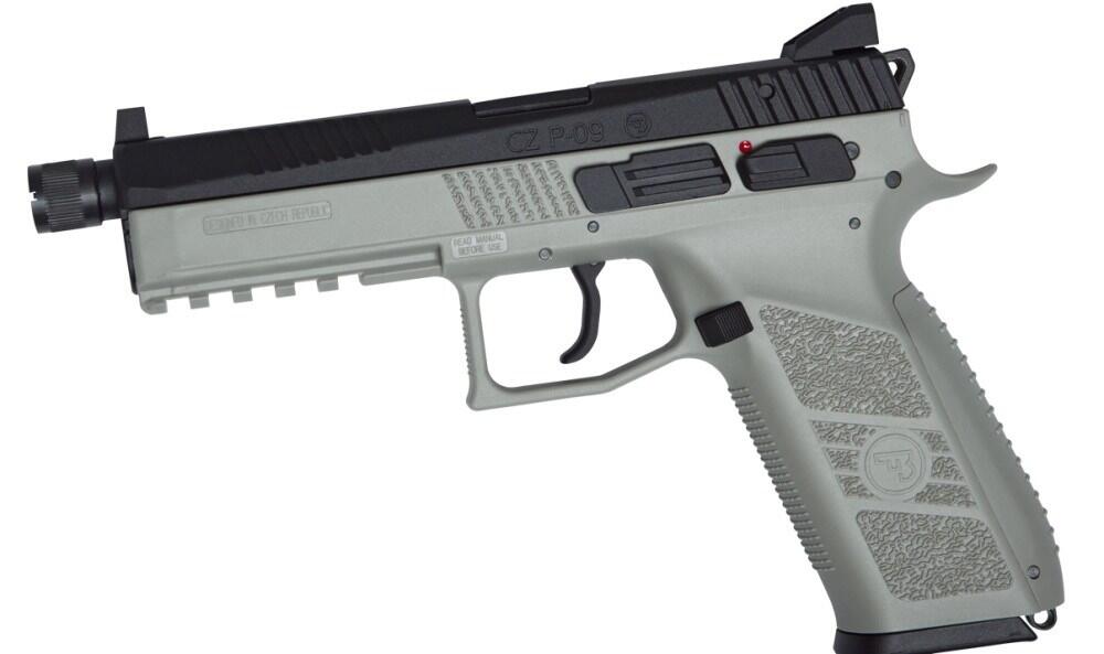 Grå hardball CZ P-09 CO2 blowback pistol
