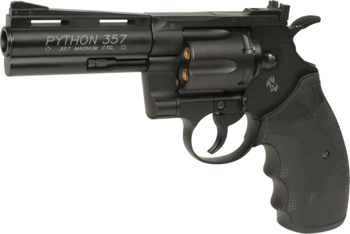 Vildt rå co2  colt python 4" revolver i sort