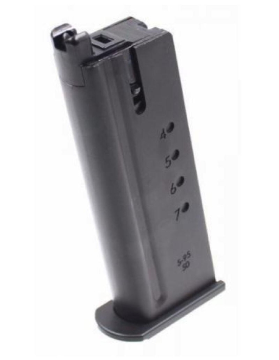 Dette er standard magasinet til airsoft pistolen WE desert eagle hvor der kan være 21 skud