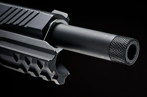 Sort hardball yderløb med 14mm CCW Gevind, til påsætning af Lyddæmper/Tracer