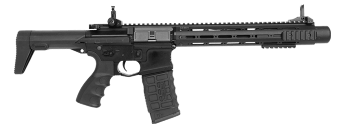 Denne hardball riffel kommer med en indbygget lyddæmper