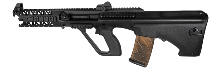 Riflen er bygget op omkring en version 3 gearboks