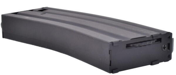 Bunden af dette 300 skuds hi-cap hardball m4 magasin i sort