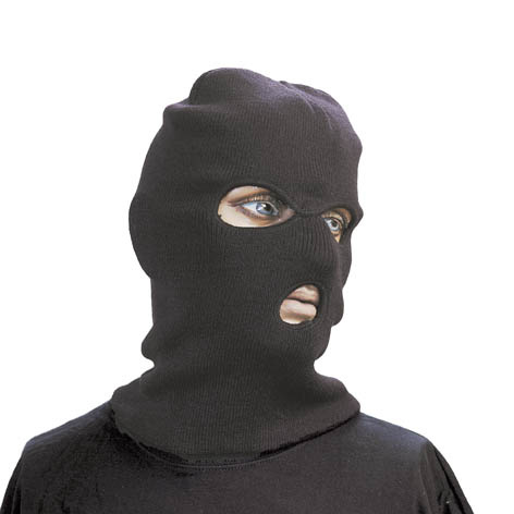 Elefanthue, sort, finstrik 3 huls