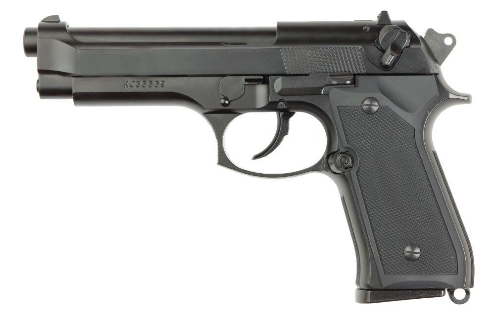Denne version af M9 Beretta kommer med en metal slæde, hvilket gør den yderst holdbar