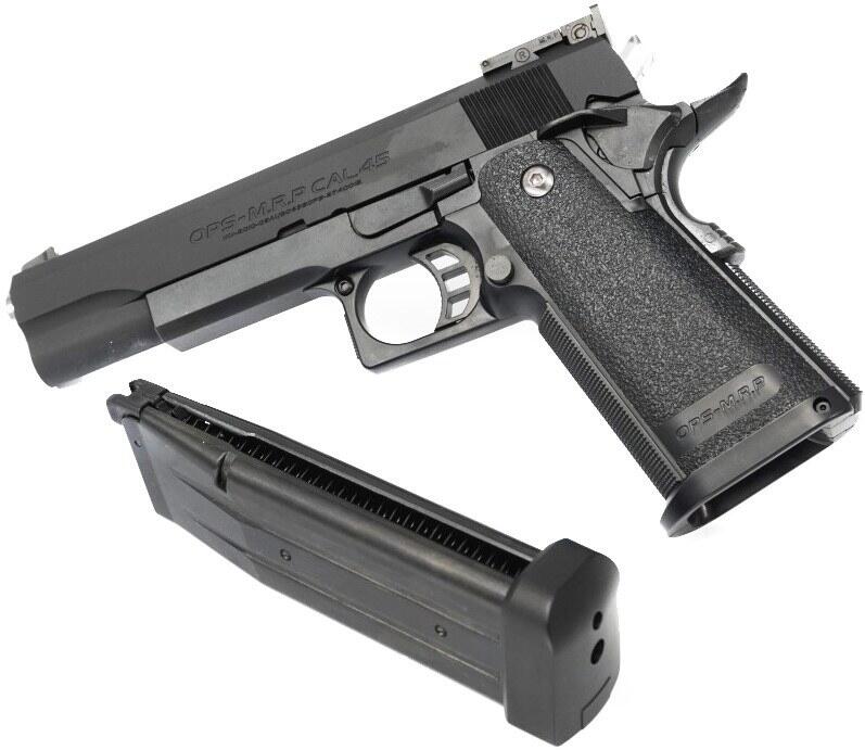 pistolen bruger sjovt nok helt normale tm spec hi-capa mags