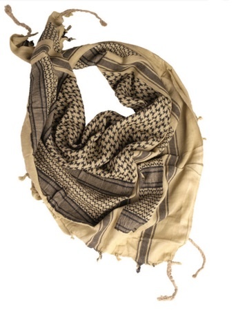 Shemagh - Khaki/sort