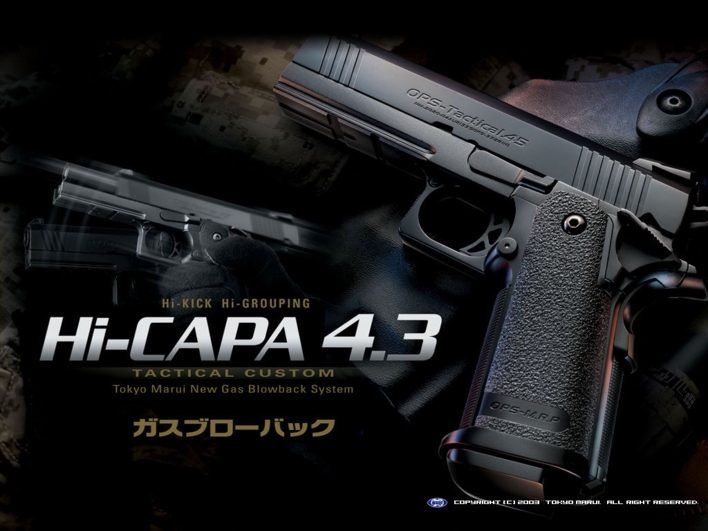 TM Hi-Capa 4.3, sort, hopup, GBB