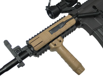 King Arms Rail Cover with Pressure Switch Pocket ( Tan )