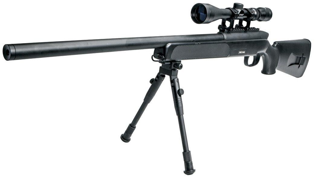 Sådan kan en airsoft sniper Steyr SSG 69 ud med kikkert og sigte på.