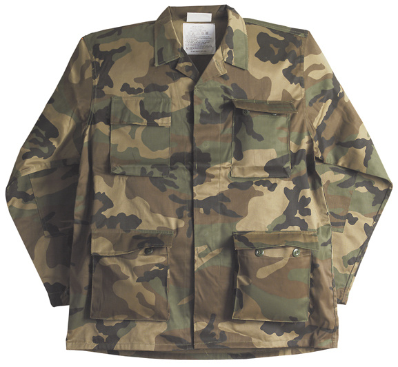 Jakke, US BDU STYLE FIELD Woodland, S