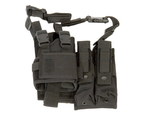 Lårhylster, UMP-M11-MP7 osv. justerbar modul, sort