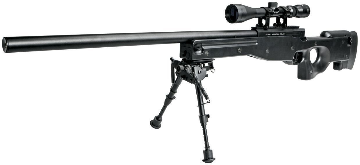 Bipod og scope følger ikke med, men kan tilkøbes