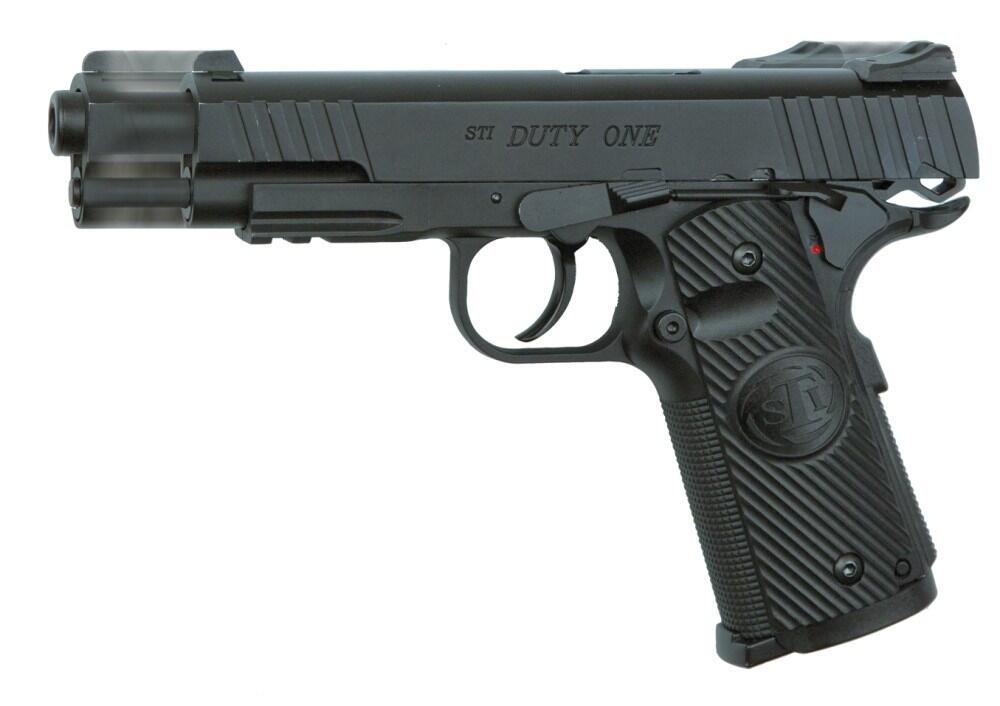 Sådan ser blowbacket på denne Sti Duty One hardball pistol ud