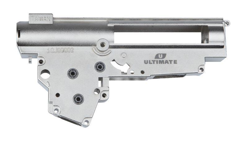 Gearboksen benytter 8mm stål lejer og kommer med unikt nummer.