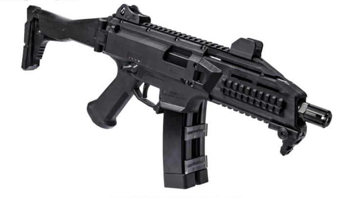 Dette er en ASG CZ Scorpion EVO 3 A1 proline - med deans stik