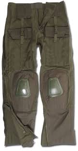 Indsats bukser Warrior Oliven, Large