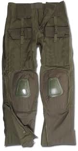 Indsats bukser Warrior Oliven, Xlarge