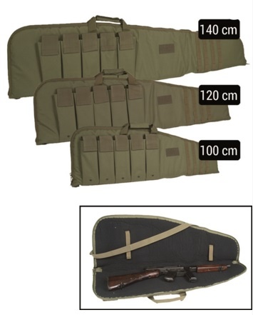 Gevær Taske 135 cm - Oliven