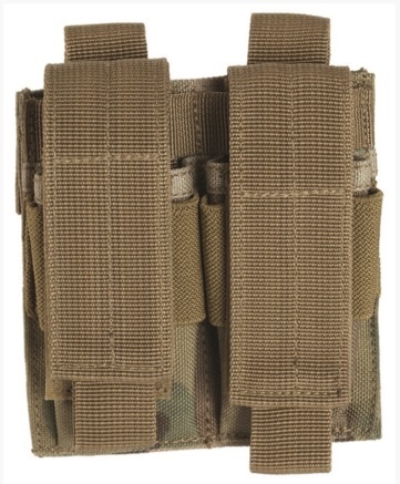 Dobbelt pistol magasin taske, Multicam