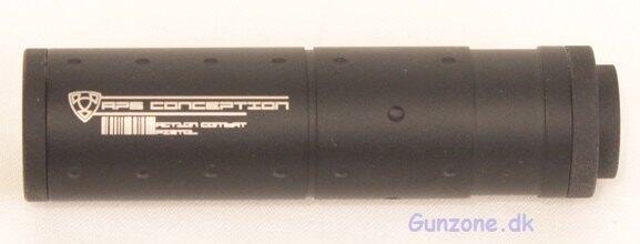 Lille og kort er denne lækre hardball lyddæmper der passer til 14mm CCW gevind