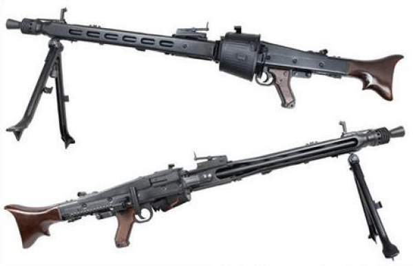 Selve riflen er konstrueret i metal, med pæne træ detaljer