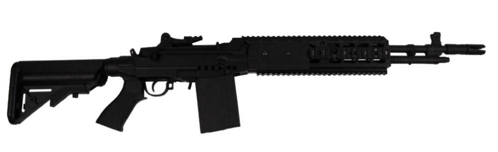 Dette er en fuld metal version af en M14 EBR med udtræks kolbe