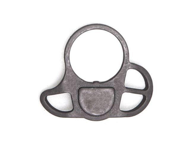 Dette er en sling plate til M4 kolberør, hvor ens rem let kan monteres til