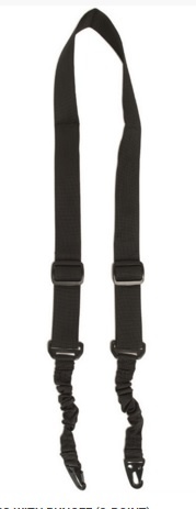 Taktisk rem, sort, bungee 2-point