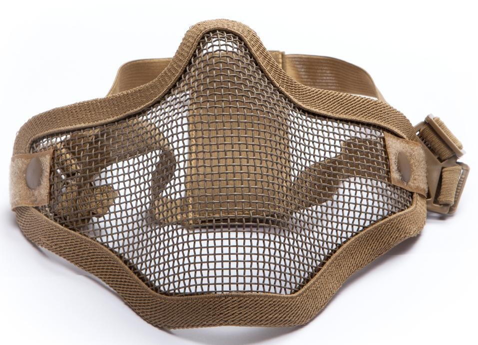 Metal mesh mask, Tan