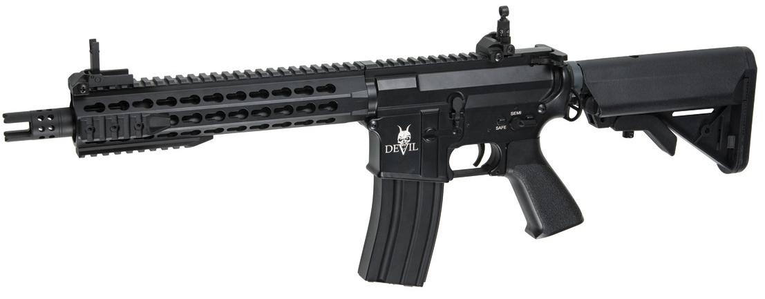 Softgun Gevær, AEG, PL, M15 DEVIL, Carbine 10", Keymod