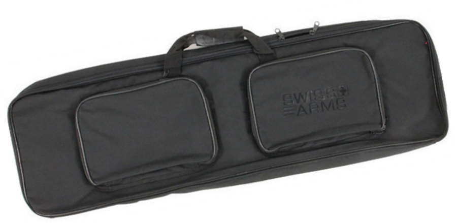 Denne taske kommer med plads til ens riffel, samt har den to ekstra rum til magasiner, batterier osv.