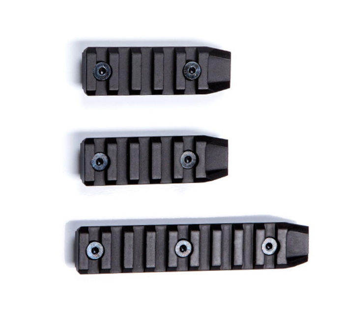 Denne pakke kommer med 3 forskellige længder af rails til keymod systemer