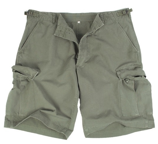US BERMUDA Shorts R/S CO Forvasket, OLIV, Str. M