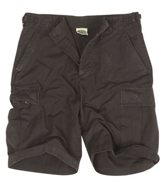 US BERMUDA Shorts R/S CO Forvasket, Sort, Str. XL