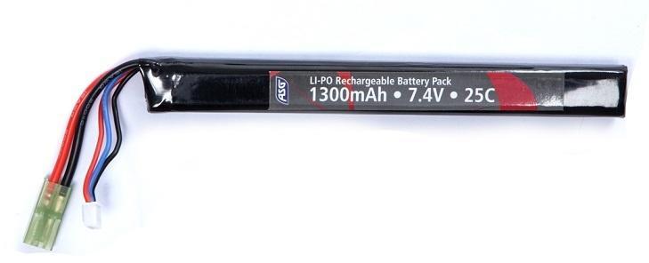 Lipo stang batteri, perfekt til ak og buffertube på m4.
