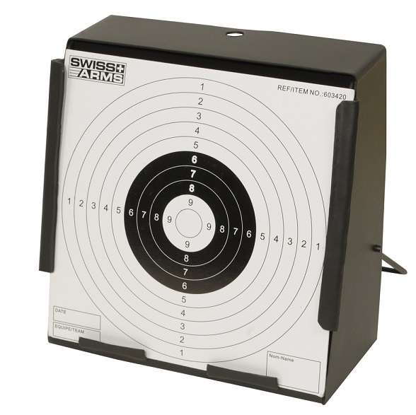 Skydeskive holder 14x14 cm fra Swiss Arms