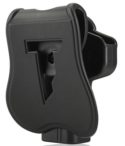 Bagsiden af vores Tokyo Marui  WE  VFC M&P9 Hardball Pistol Hylster - Sort