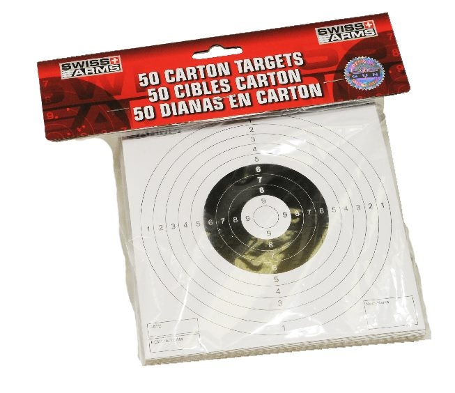 Pakken her er med 50 stks papir skydeskiver