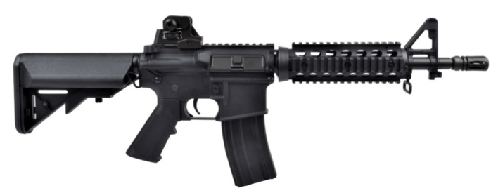 Riflen kommer inkluderet med både batteri og oplader