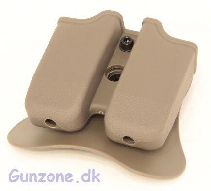 Dette doublet glock hardball magasin hylster er lavet som en lækker polymer konstruktion