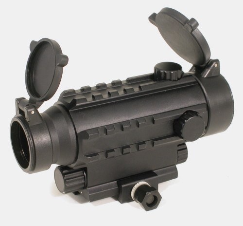 Dette multi rails red dot sigte er i tubeform og har linse dæksler