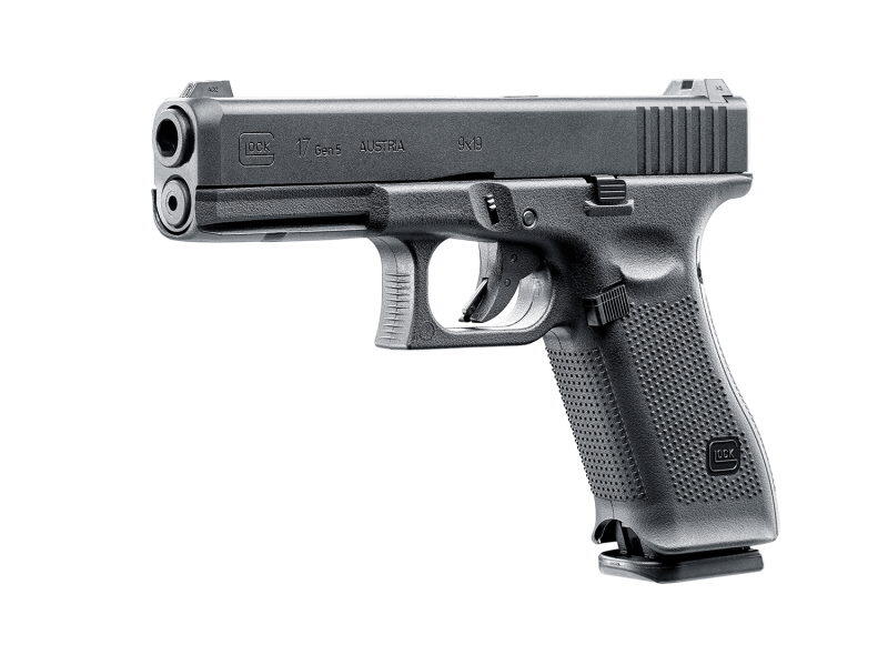 Gas blowback som er smidt i en Glock 17 gen5 fra umarex