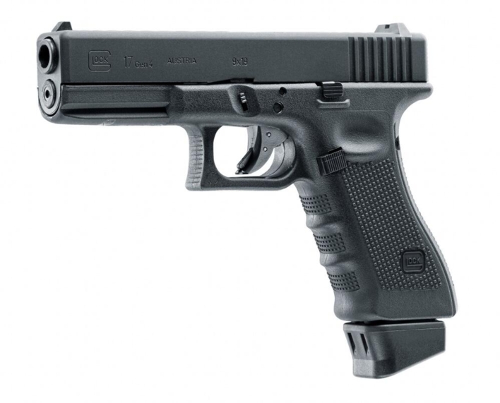 Lækker hardball Co2 GLOCK 17 Gen4 i Sort som [GBB]
