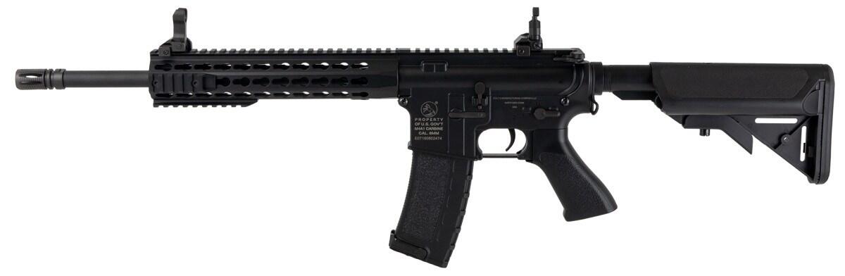 Denne softgun er en Colt M4A1 Mid Keymod riffel fra Cybergun