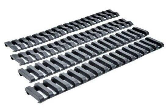 4 stks sorte gummi rail covers til hardball våben