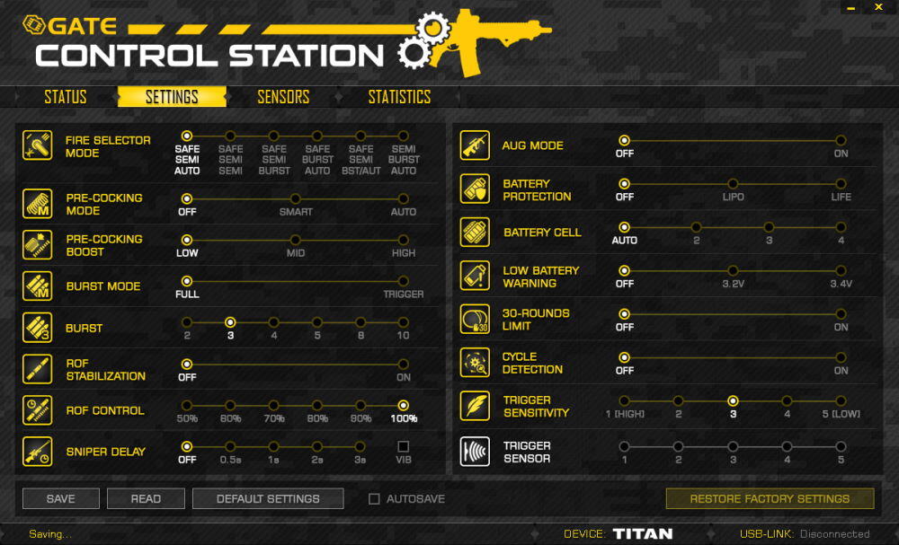 Dette er mulighederne man har for at programmere sit mosfet