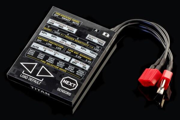 Konfigurer dit softgun mosfet, TITAN fra GATE med dette taktiske programmeringskort.