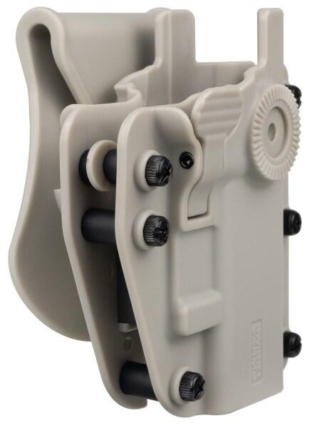 Fed grå universal softgun pistol hylster Adapt-X Level 2 Pistol hylster - Urban Grå